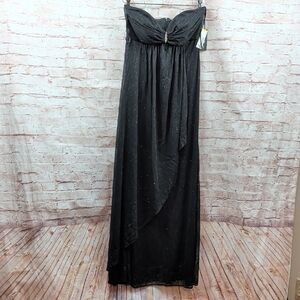 Onyx Black Strapless Dress